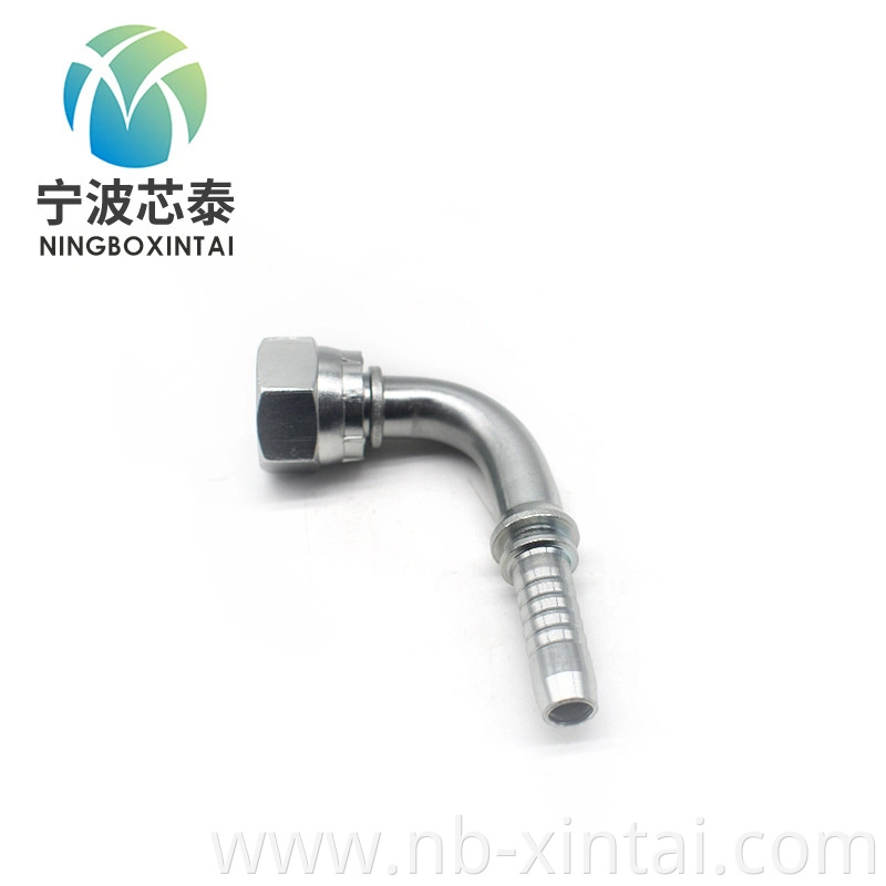 90 Degree Bsp Female 60 Degree Cone Hose Pipe Fitting Elbow 45 Degree Elbow Shape Hydraulic Hose Connector with Jic 74 Cone Seat Banjo Crimp Fitting